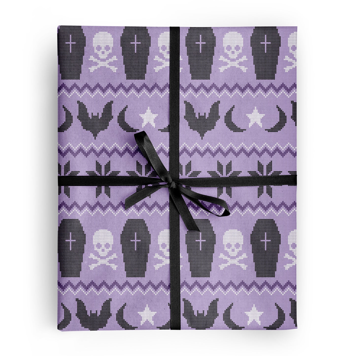 Spooky Holiday Sweater Gift Wrapping Paper