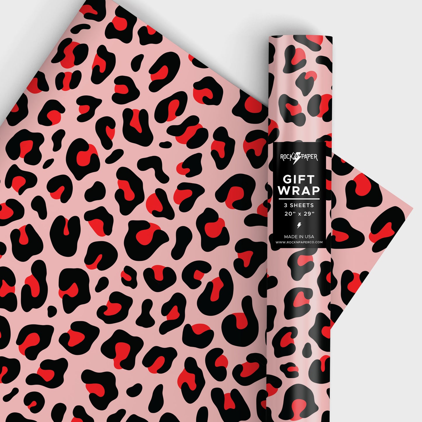 Love Leopard Gift Wrapping Paper