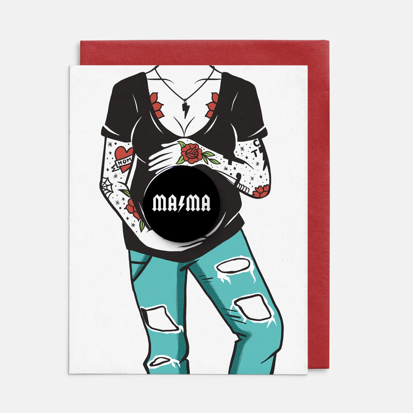 rad mama to be card