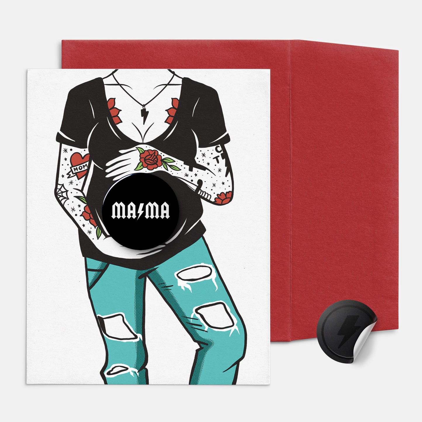 Badass Mama To-Be Card
