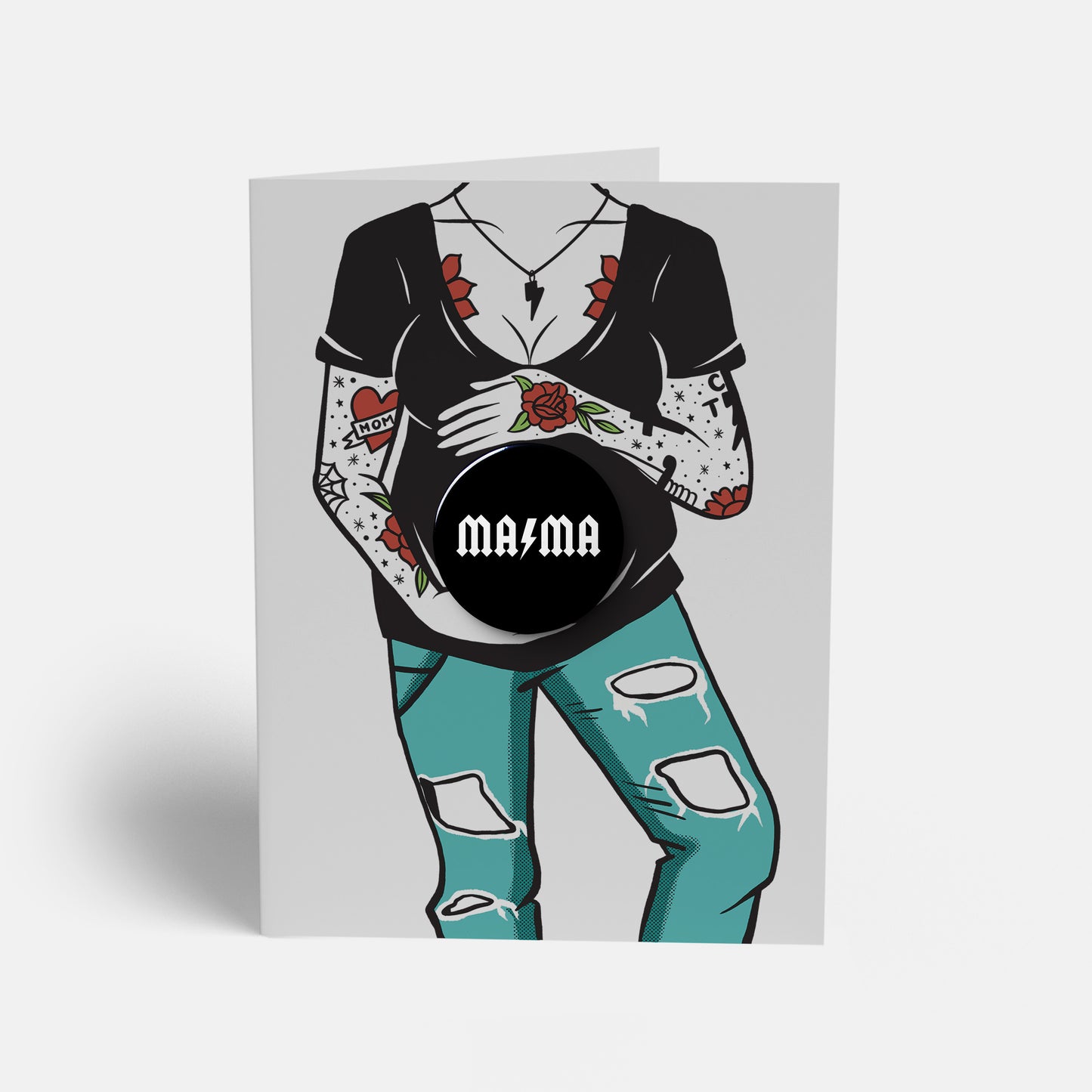 baby announcement greeting card