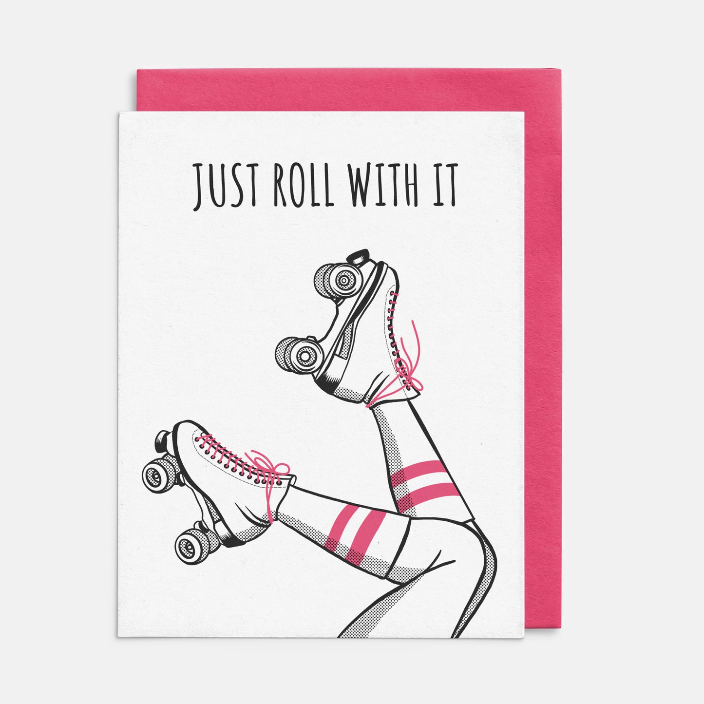 Roller skater birthday card