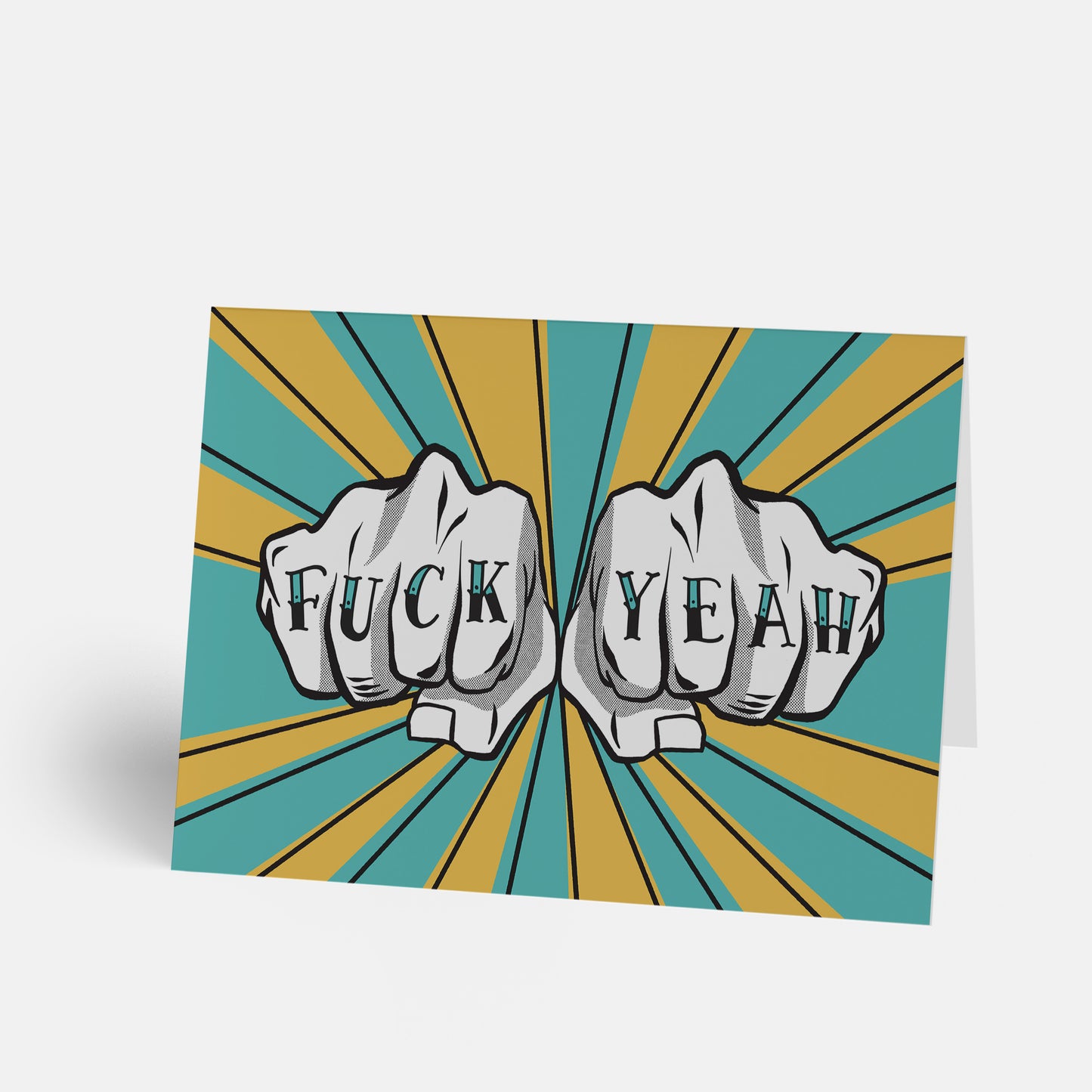 you did it fist pump card