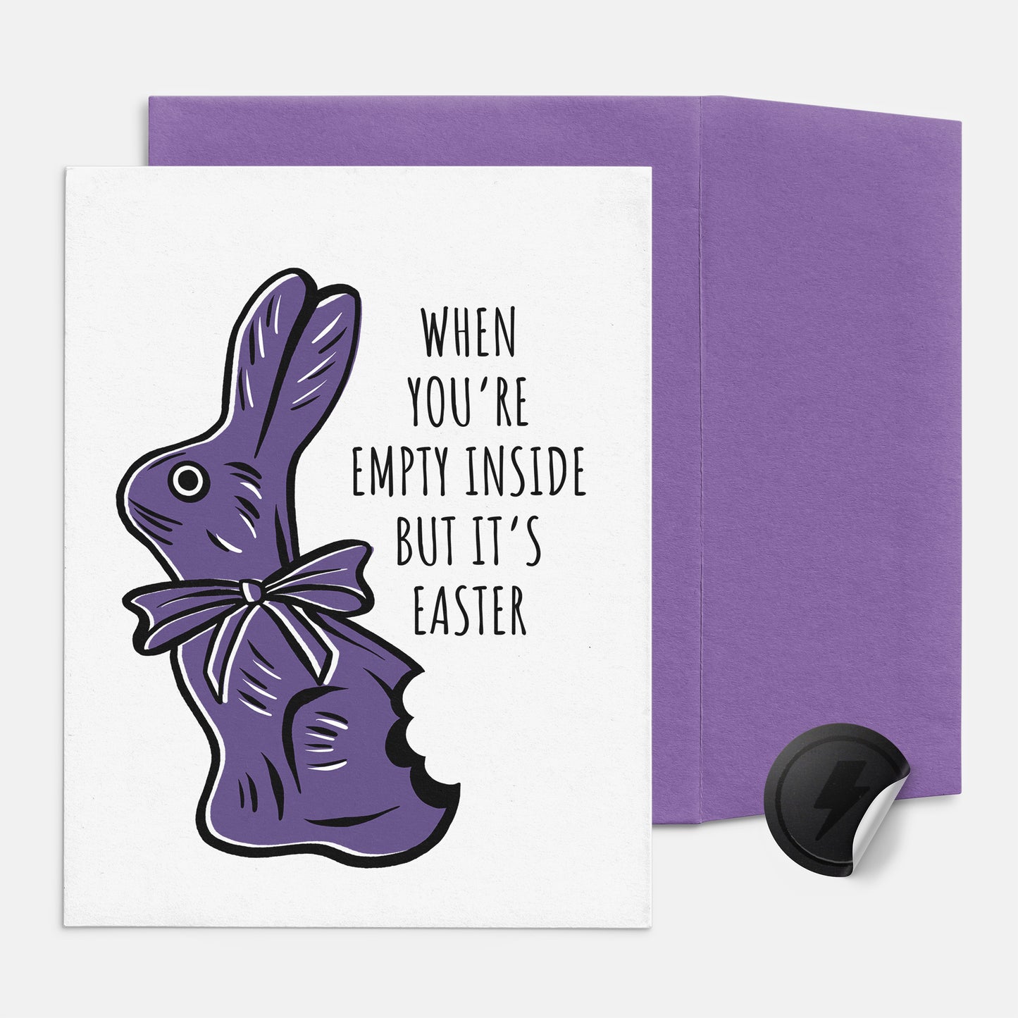Chocolate Easter Bunny Card