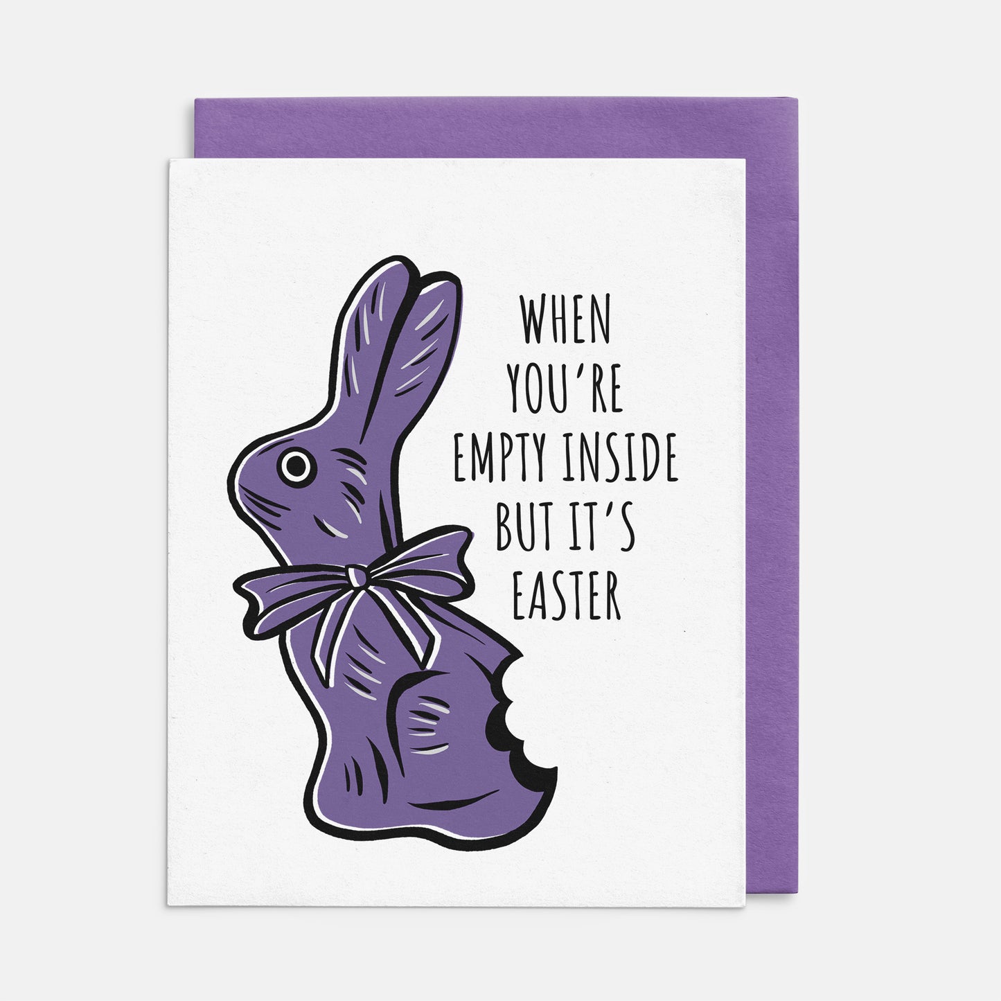 Chocolate Easter Bunny Card