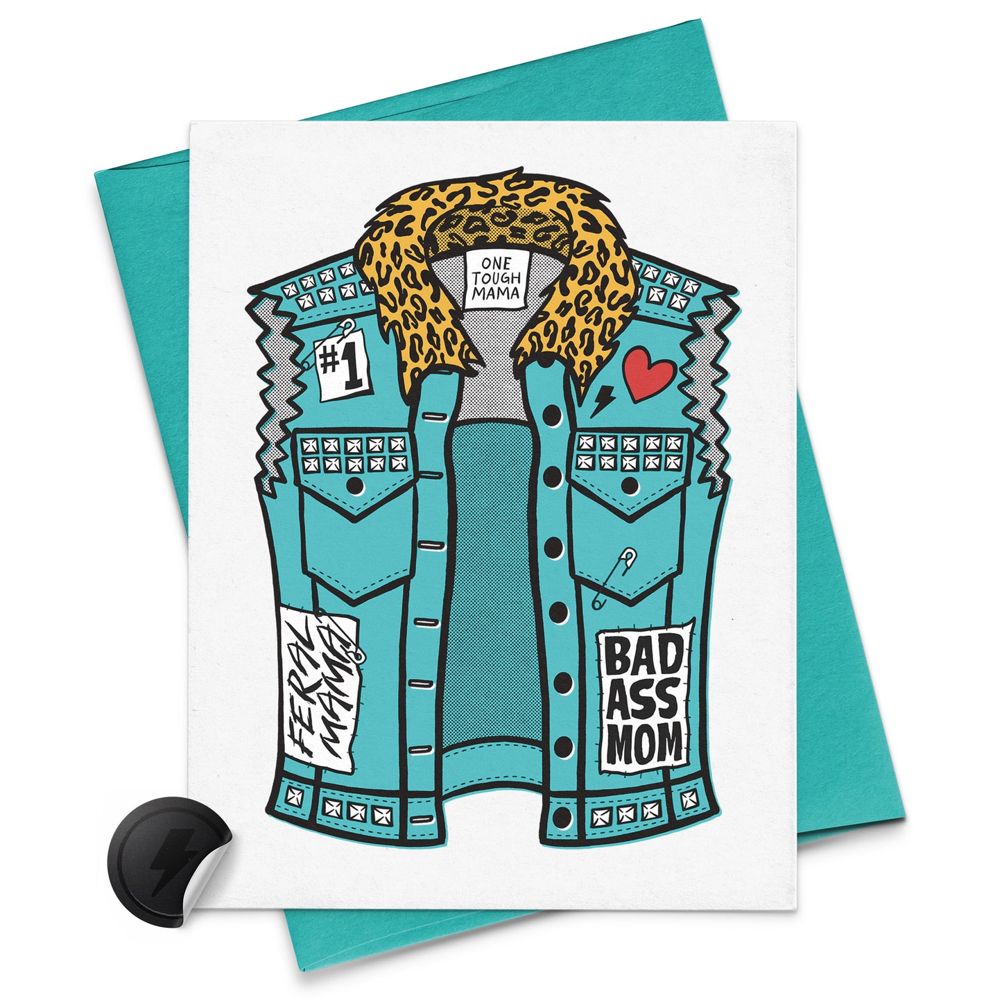 bad ass mom denim vest with patches