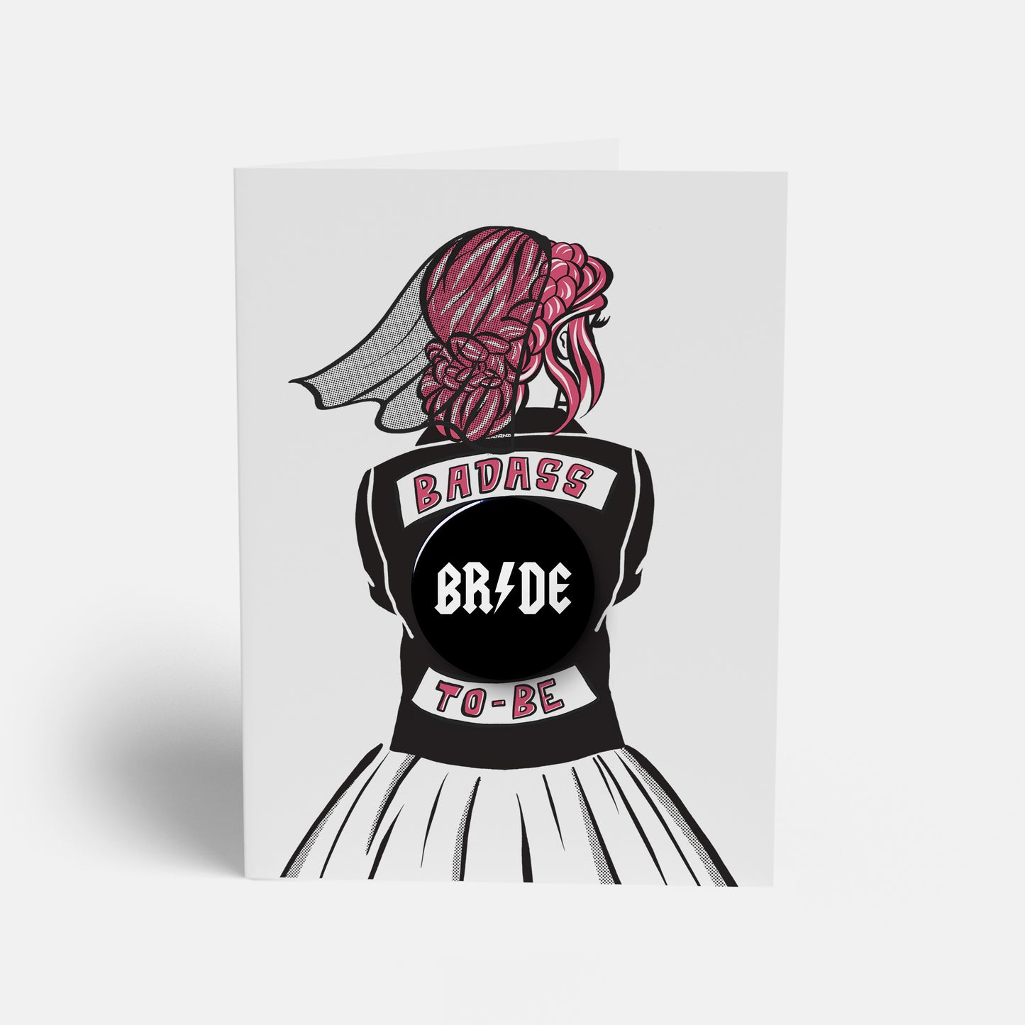 badass bridal card
