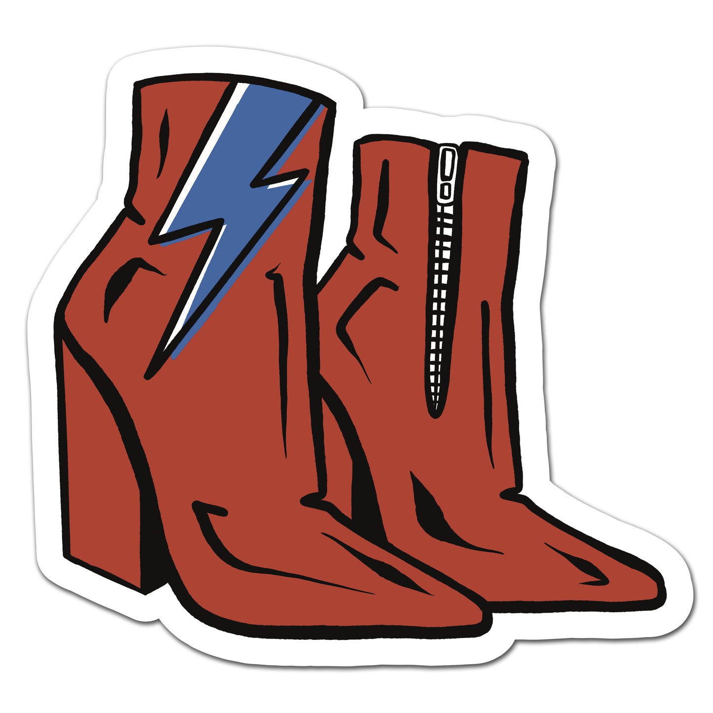 Rebel Rebel Boots Sticker - Gloss Vinyl