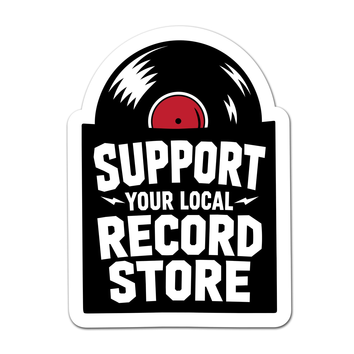 Support Your Local Record Store - Vinyl Sticker