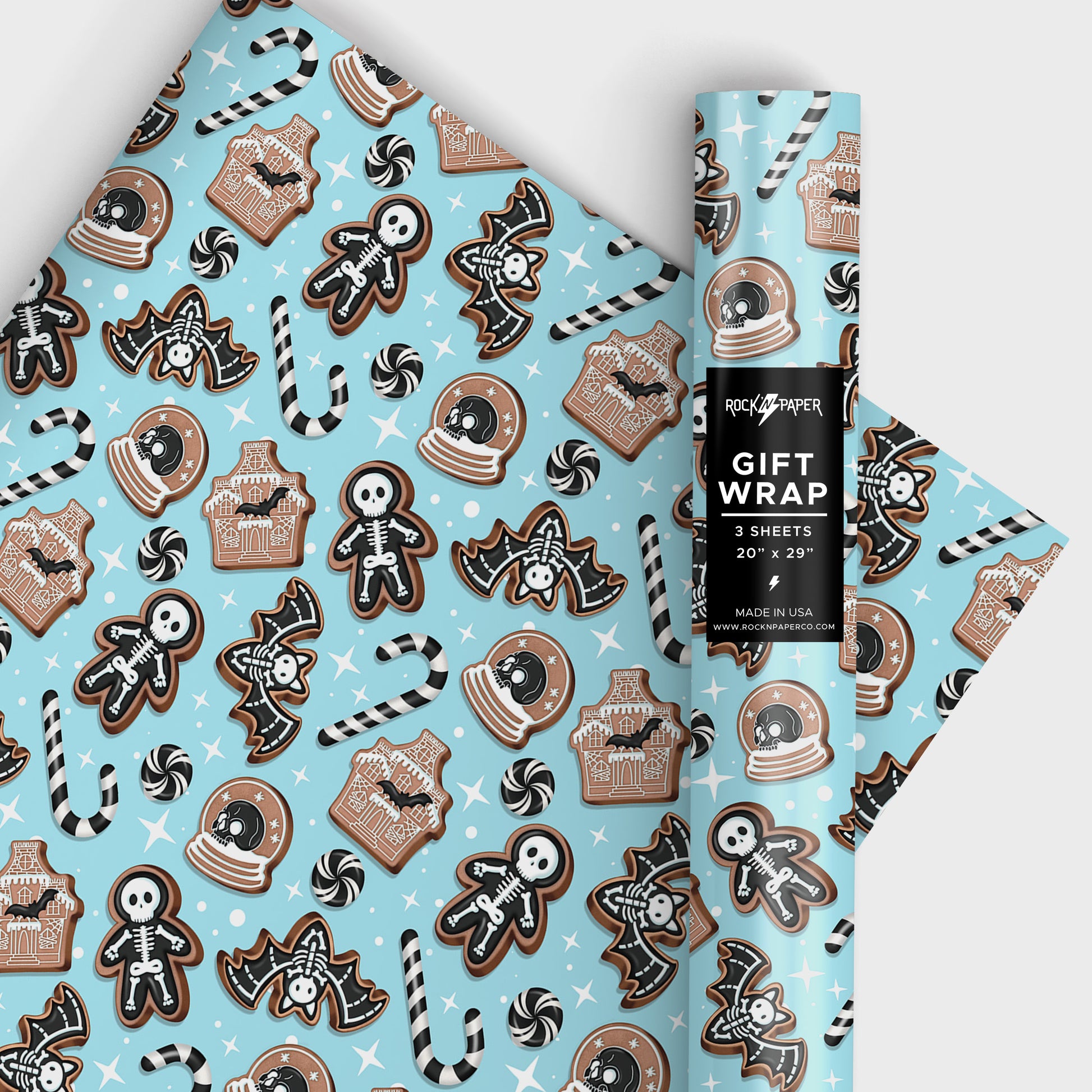 Gothic Cute Spooky Gift Wrap