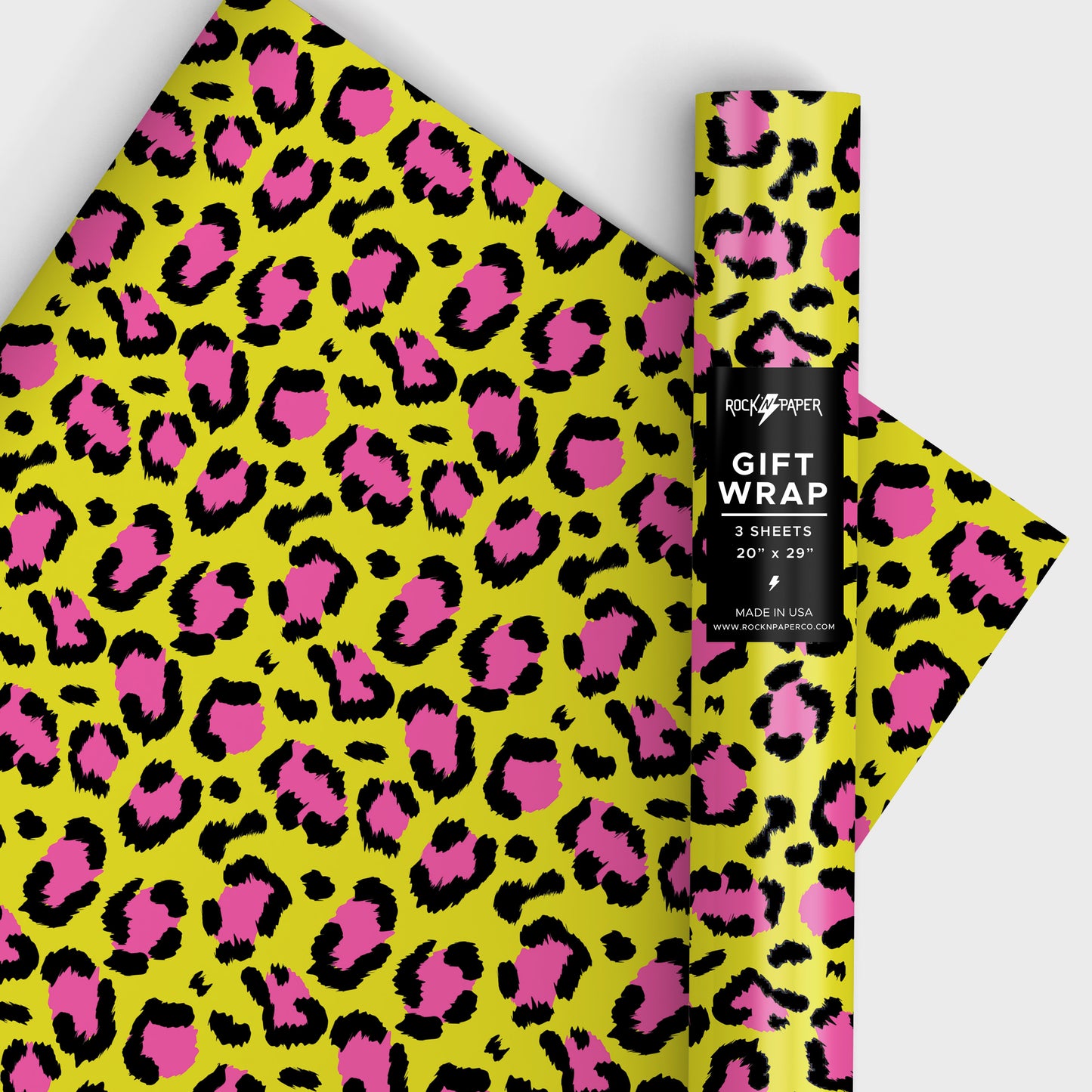gift wrap punk rock leopard