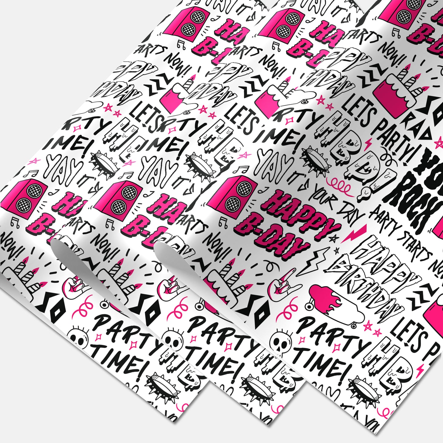 Rad Birthday Gift Wrapping Paper