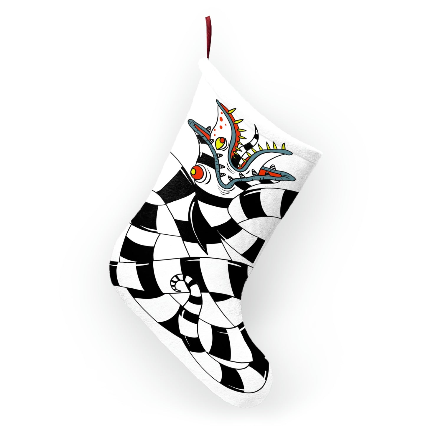 Sandworm Christmas Stockings BeetleJuice in White