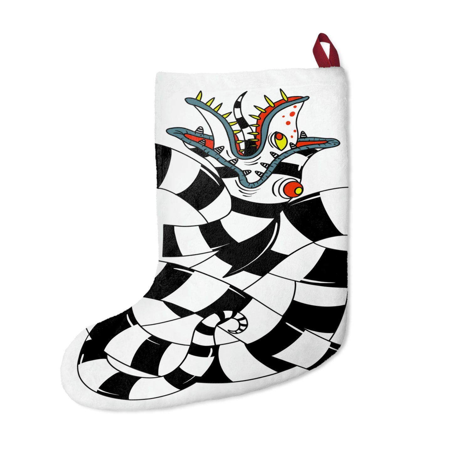 Sandworm Christmas Stockings BeetleJuice in White