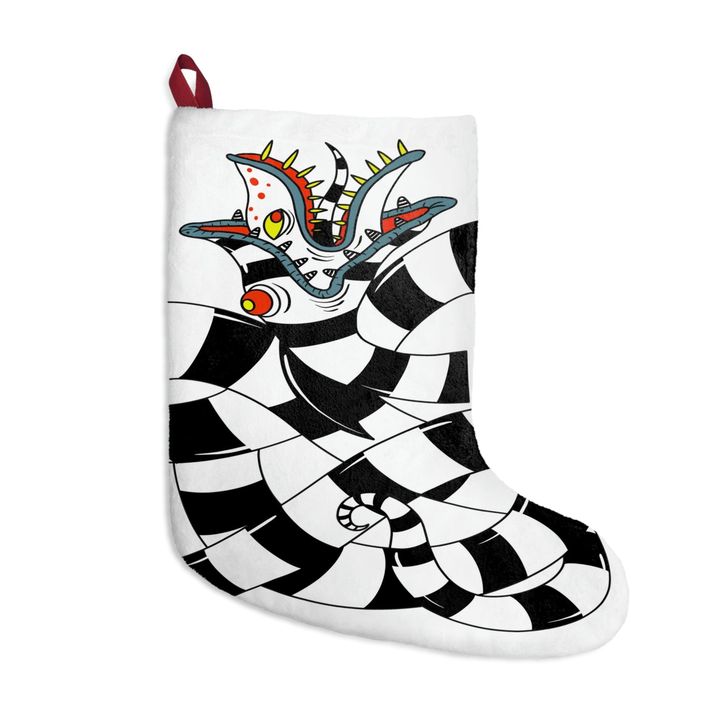 Sandworm Christmas Stockings BeetleJuice in White