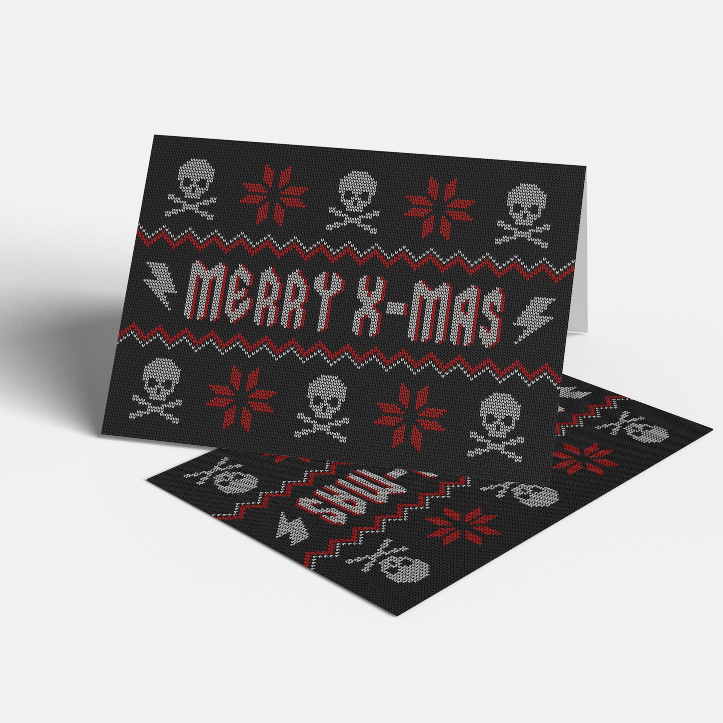 Punk Holiday Sweater Greeting Card