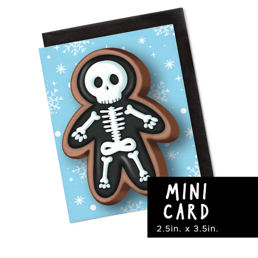 Gingerbread Skeleton Man - Mini Cards