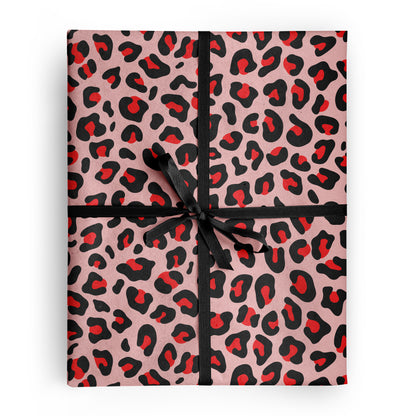 Love Leopard Gift Wrapping Paper