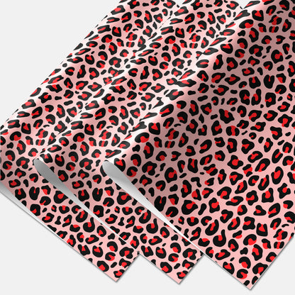 Love Leopard Gift Wrapping Paper