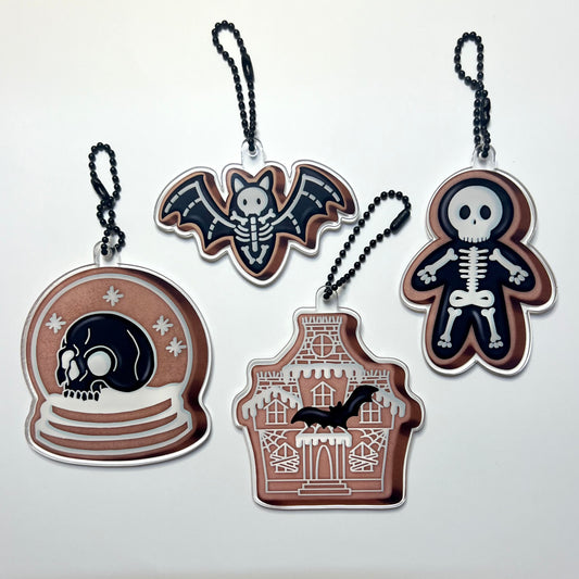 Spooky Gingerbread Ornaments Set of 4