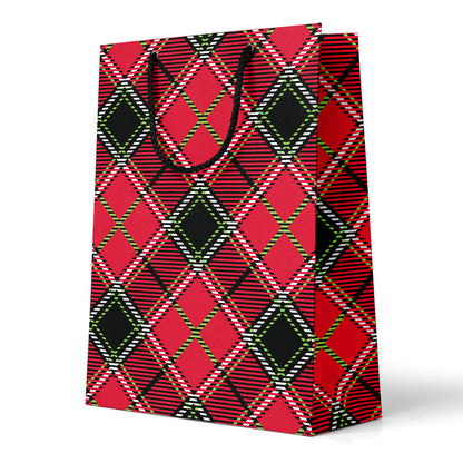 Punk Plaid Xmas Gift Bag