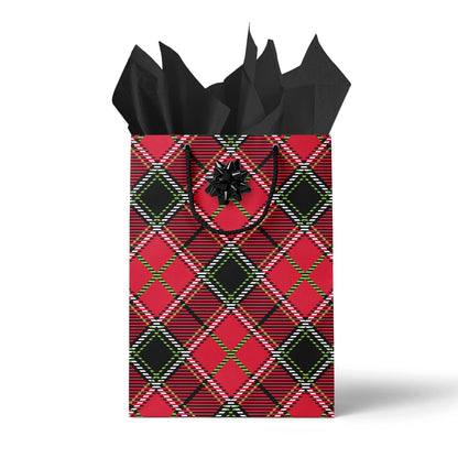 Punk Plaid Xmas Gift Bag