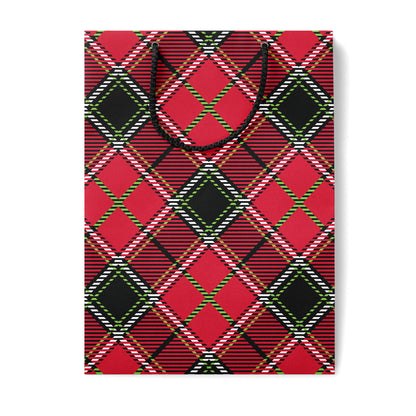 Punk Plaid Xmas Gift Bag