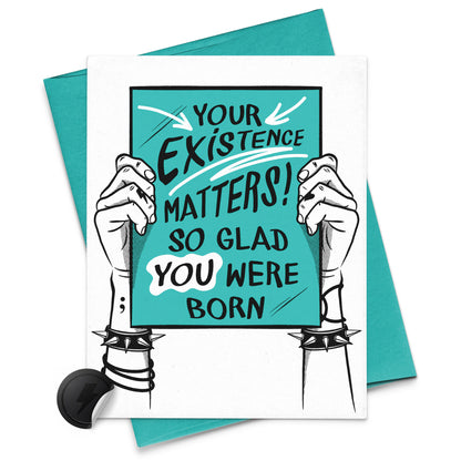 protest sign for birthday card