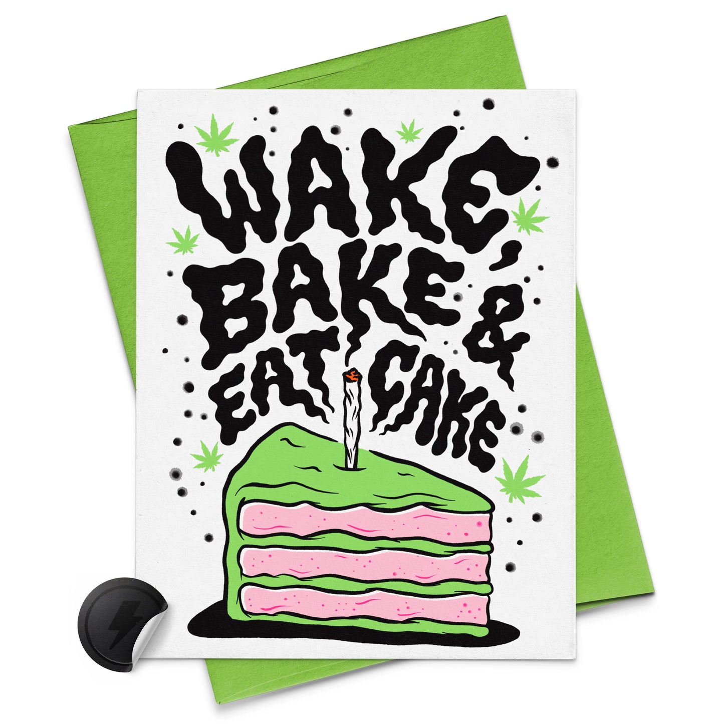 Wake, Bake & Eat Cake Birthday Card