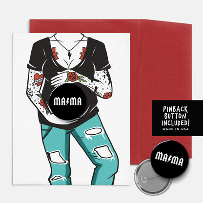 Badass Mama To-Be Card