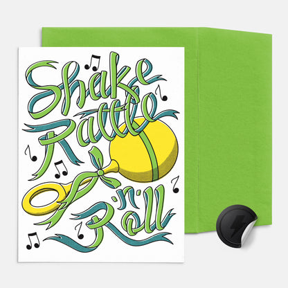 Shake Rattle -N- Roll Baby Card