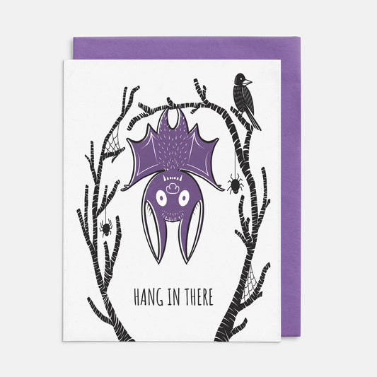 hang in there bat card