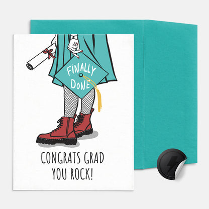 rocker grad card