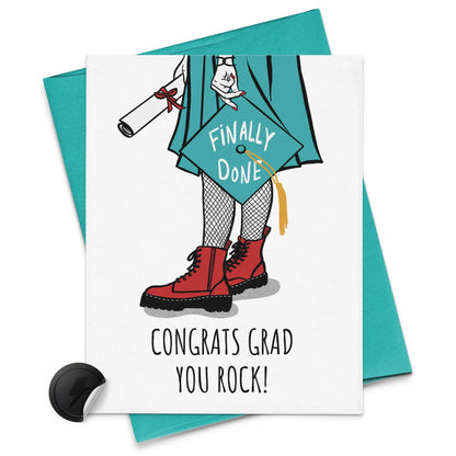 graduation card for alternative girl