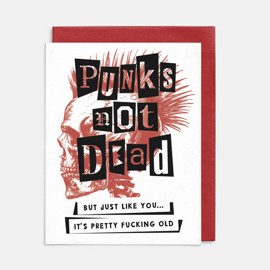 Punks Not Dead Birthday Card