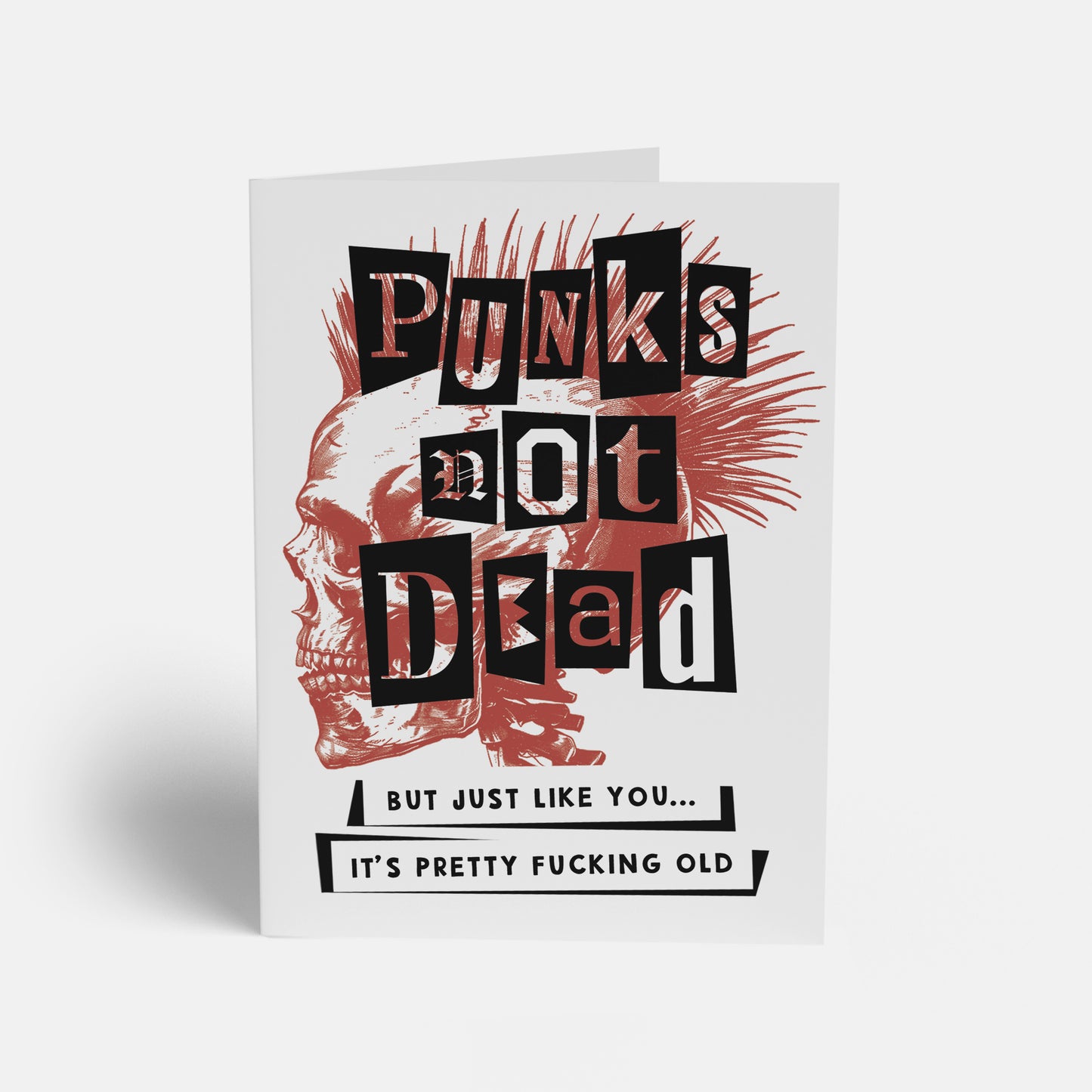 Punks Not Dead Birthday Card