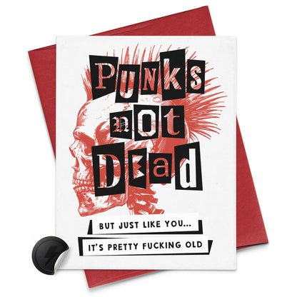 punks not dead birthday card