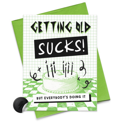 getting old sucks birthday cake