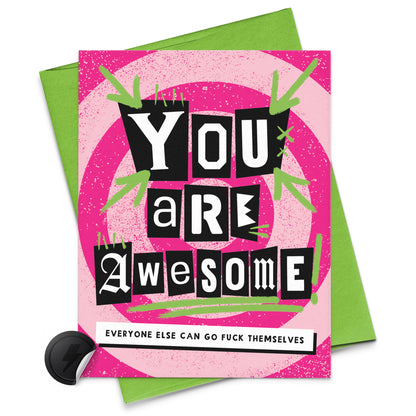 you are awesome card
