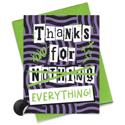 thanks for everything card