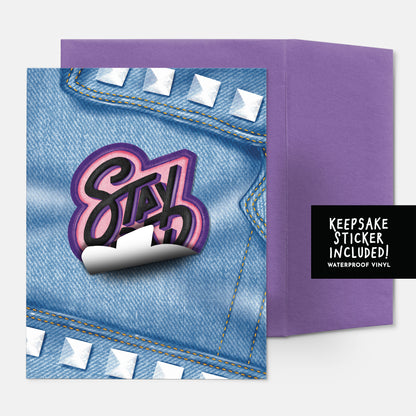 Stay Rad - Sticker Card
