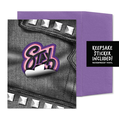 Stay Rad - Sticker Card