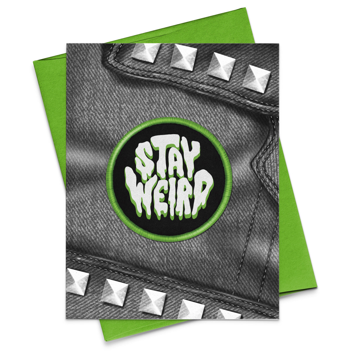 Stay Weird - Sticker Greeting Card