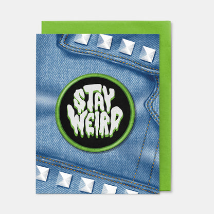 Stay Weird - Sticker Greeting Card