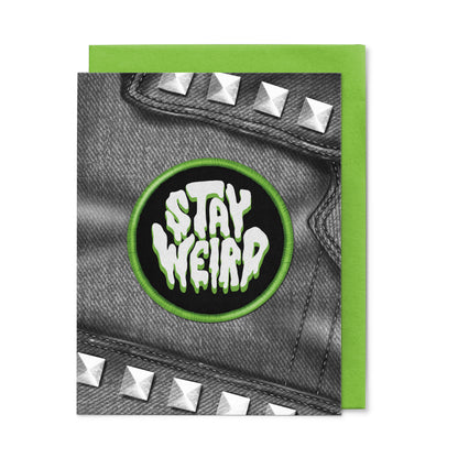 Stay Weird - Sticker Greeting Card