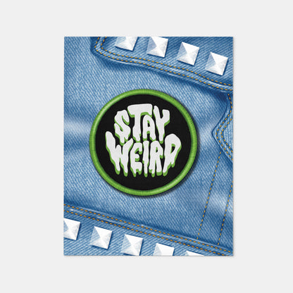 Stay Weird - Sticker Greeting Card