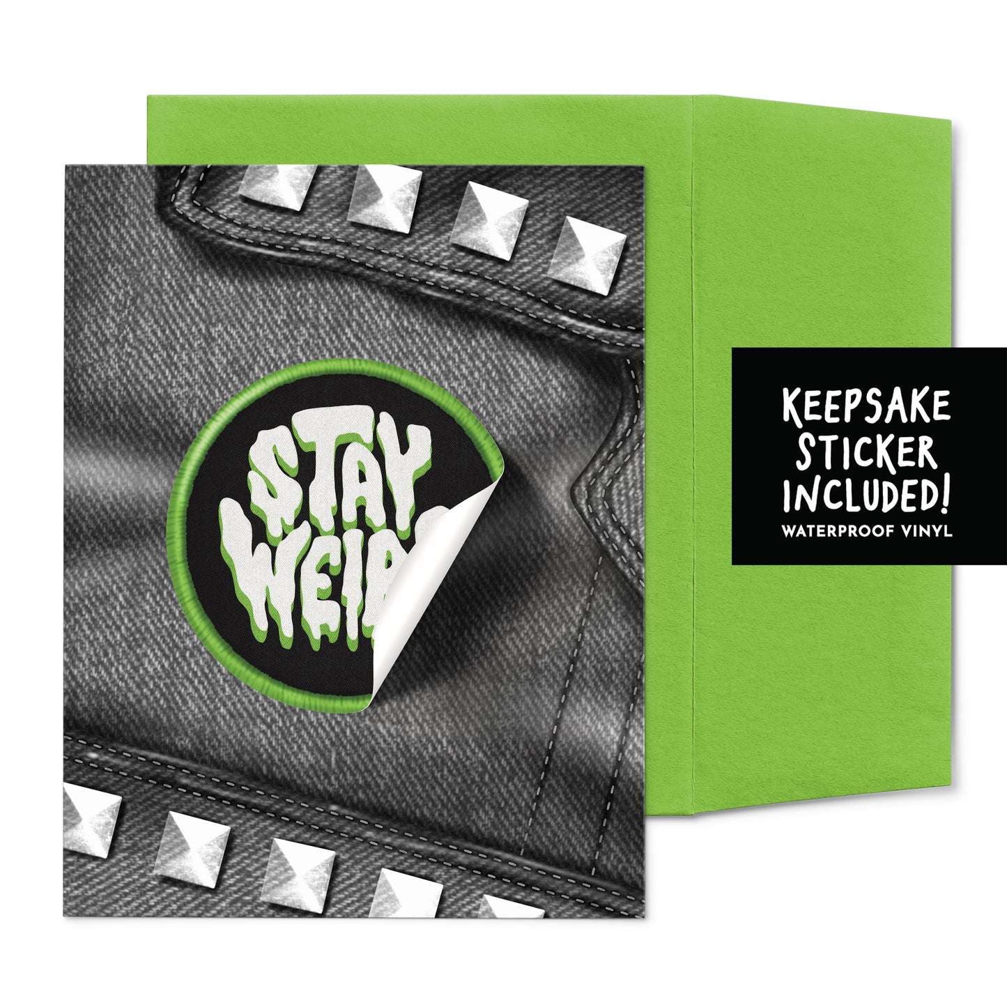 Stay Weird - Sticker Greeting Card