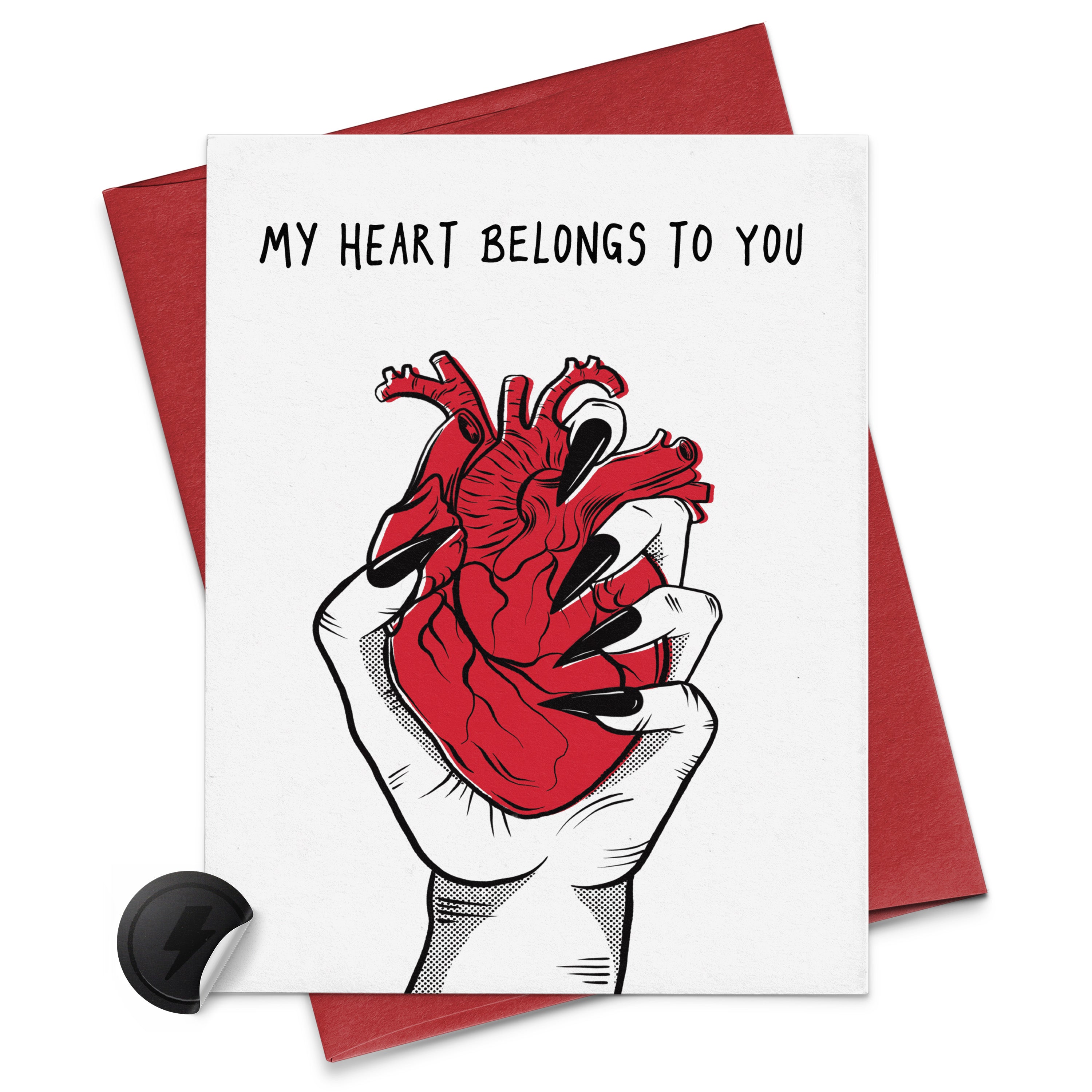 My Heart Belongs to You Valentine's Card – Rock'N Paper
