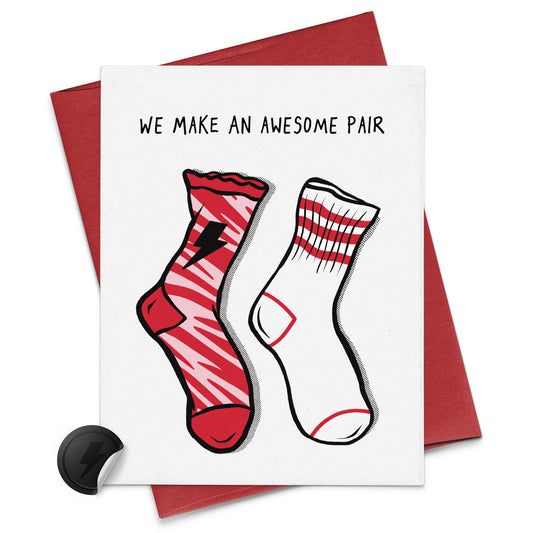 We Make An Awesome Pair Valentine's Day + Love Card