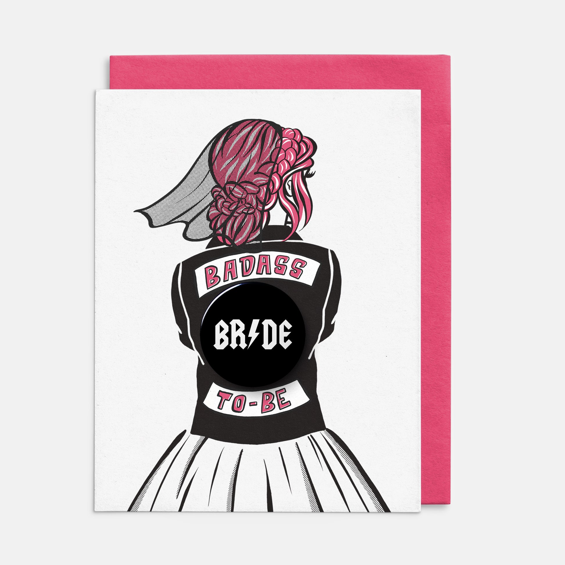badass bridal card